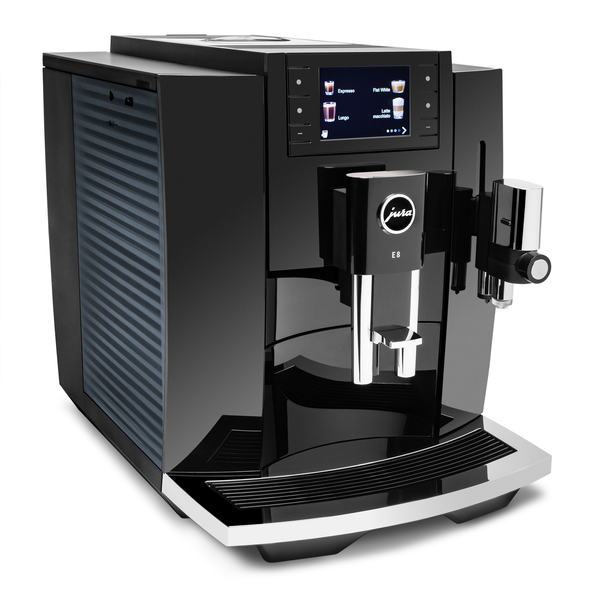 JURA E8 Gen 4 Fully Automatic Espresso Machine with Professional Aroma Grinder 2 and 3.5-Inch Display